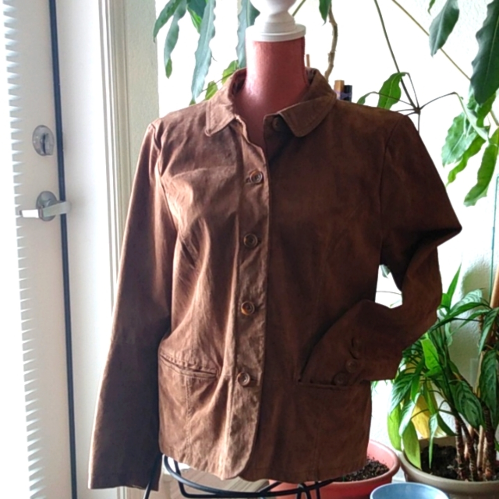 Christopher & Banks Leather Jacket